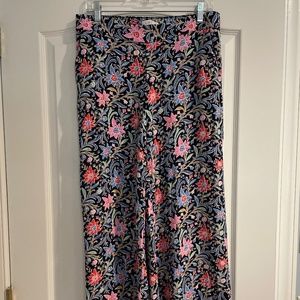 Loft wide leg pull on pant